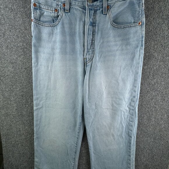 Levi’s Premium Ribcage Straight Light Wash Denim Jean Big E Cotton Lyocell 30x22 - Picture 1 of 15